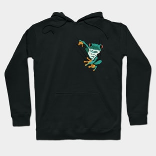 Cartoon Frog in Poket - Nature and Gardening Hoodie